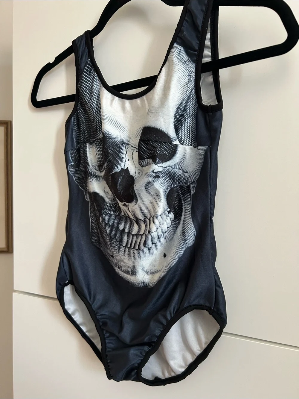 Black Skull Dance, Gymnastics Leotard - CL Child’s Large
